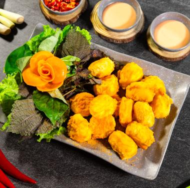 Đậu hủ trứng xóc phô mai